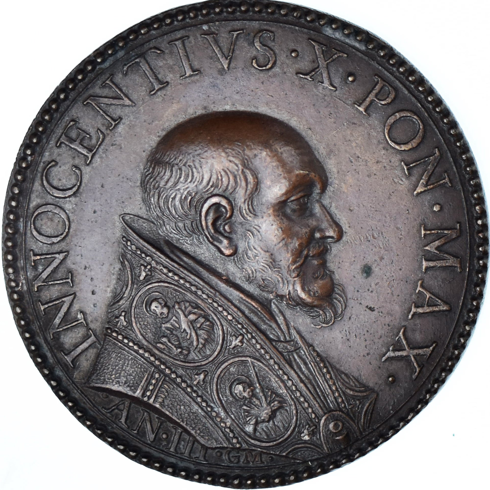 Vatican, Medal, Innocent X, Reconstruction de la Basilique Saint-Jean-de-Latran
