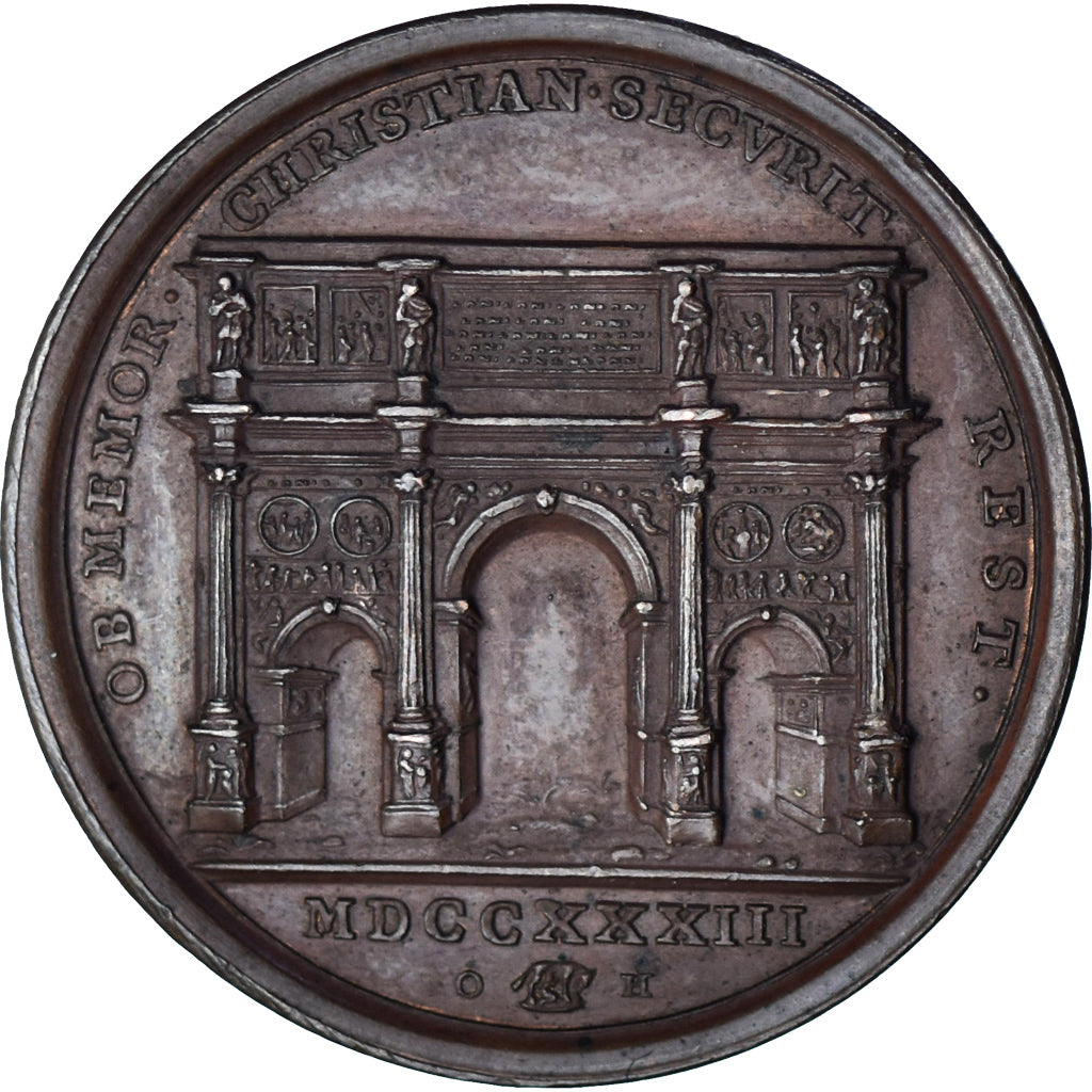 Vatican, Médaille, Clément XII, (1733), Hamerani, Refrappe XIXème, SUP