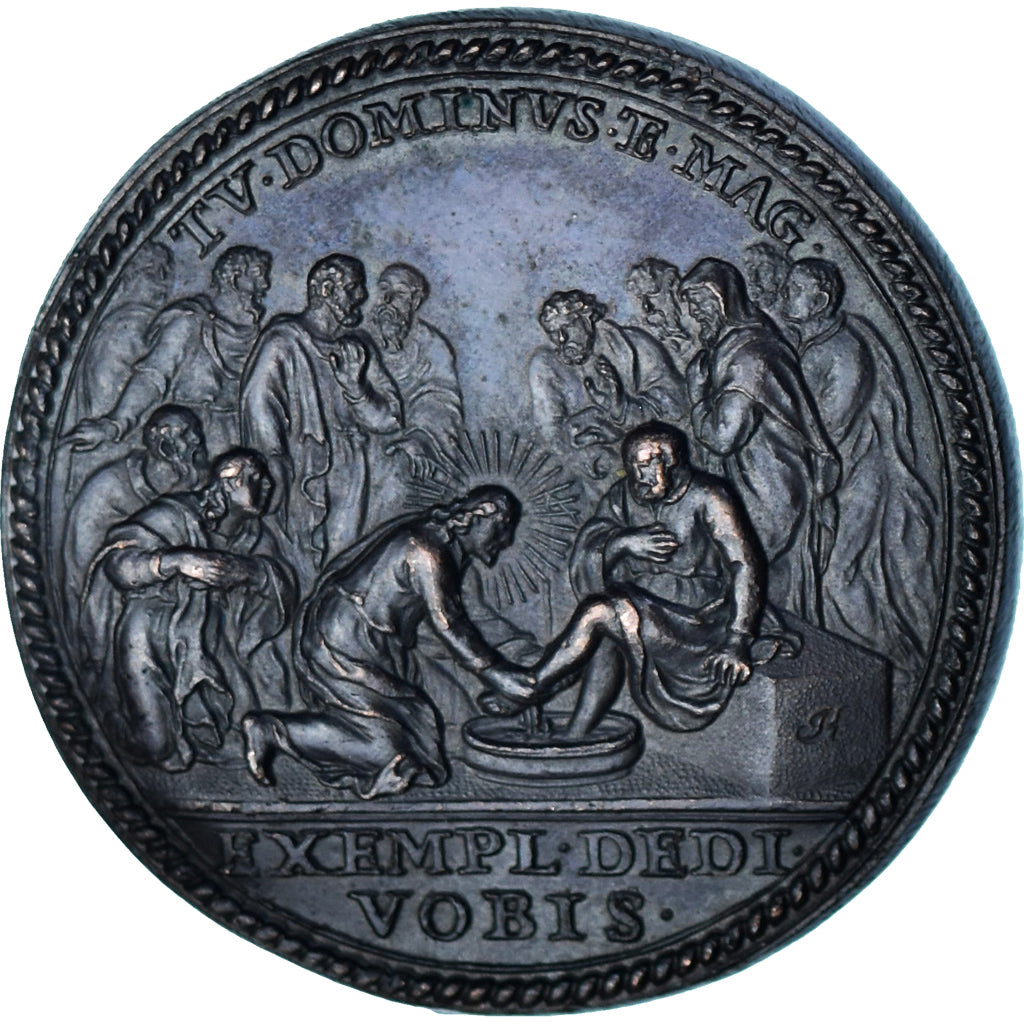 Watykan, medal, Innocent XI, Hamerani, Refrappe XIXème, AU(55-58), Brązowy