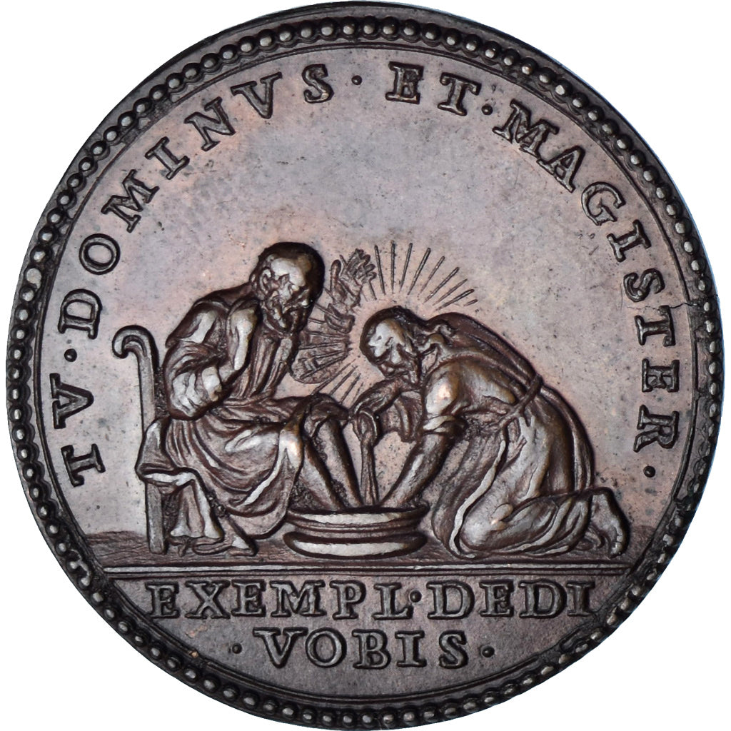 Watykan, medal, Benoit XIV, Refrappe XIXème, MS(63), Brązowy