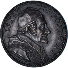 Watykan, medal, Alexandre VIII, (1690), Hamerani, Refrappe XIXème, MS(63)