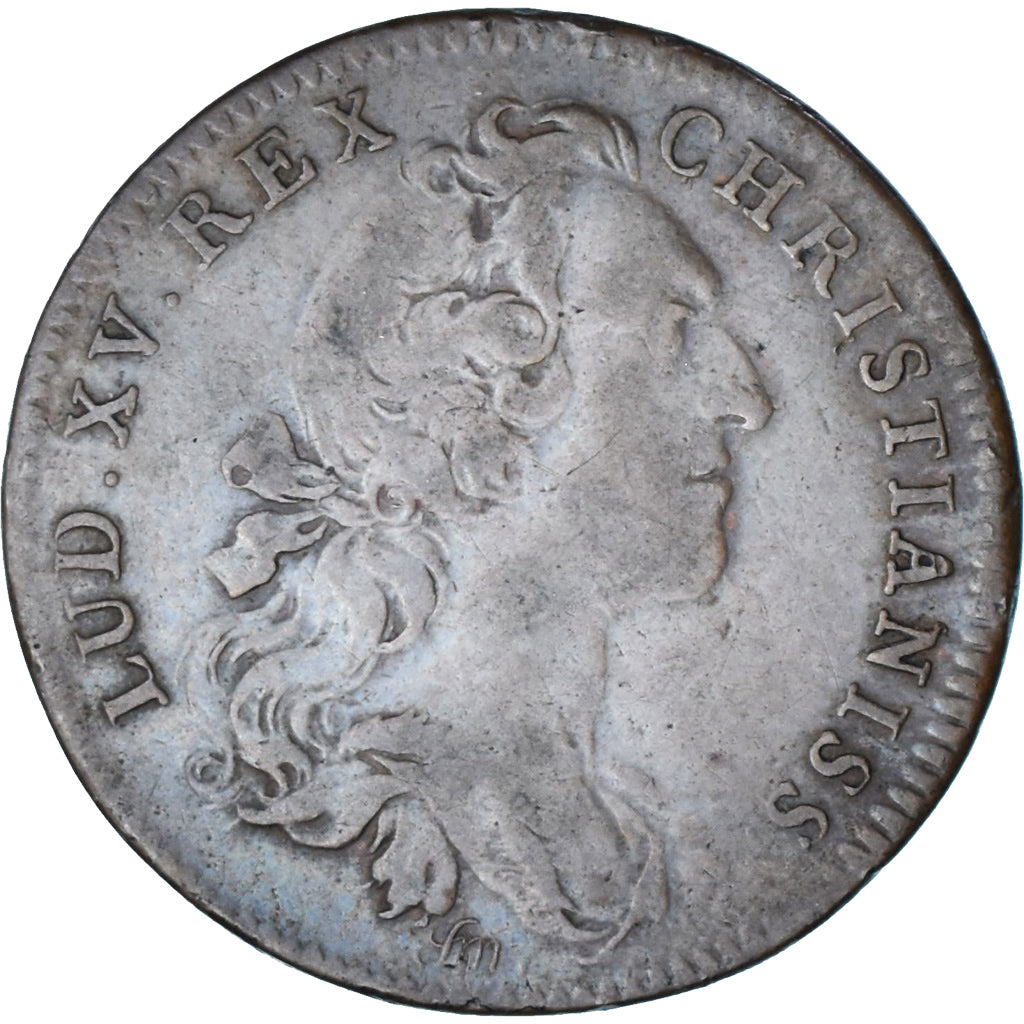 France, Jeton, Louis XV, Colonies françaises de l'Amérique, 1755, TTB, Cuivre