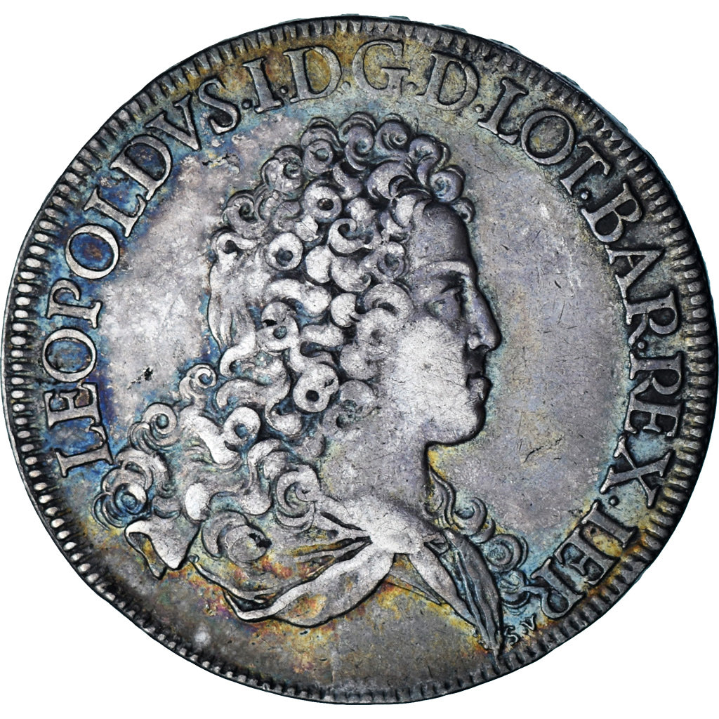 France, duché de Lorraine, Leopold I, Thaler, 1710, Nancy, Silver, EF(40-45)