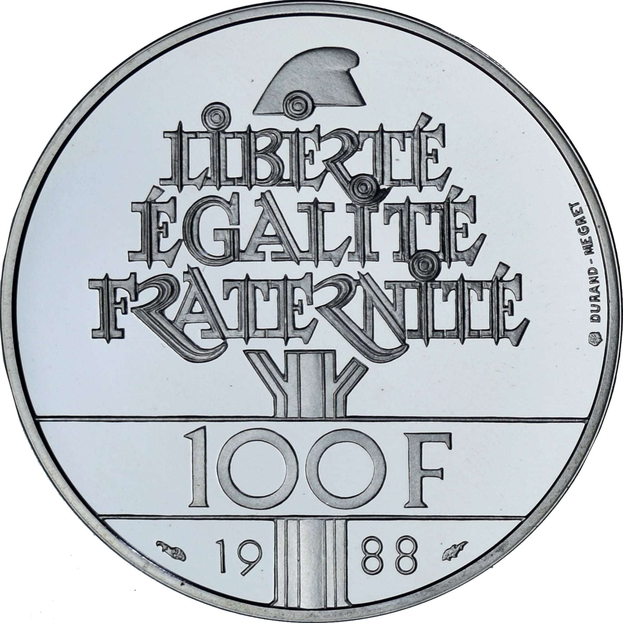 Monnaie, France, 100 Francs, 1988, Monnaie de Paris, BE, FDC, Argent