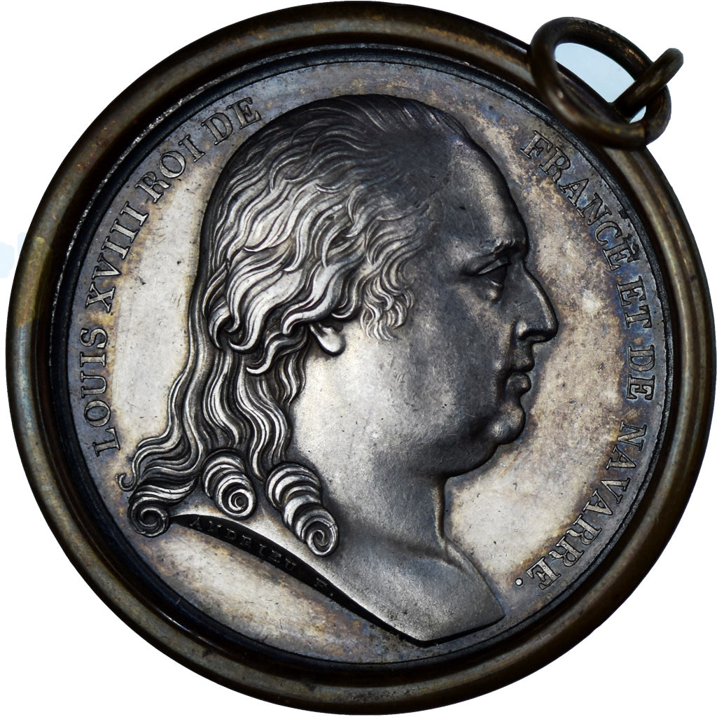 Frankreich, Medaille, Louis XVIII, Chambre des Pairs, History, Andrieu, UNZ