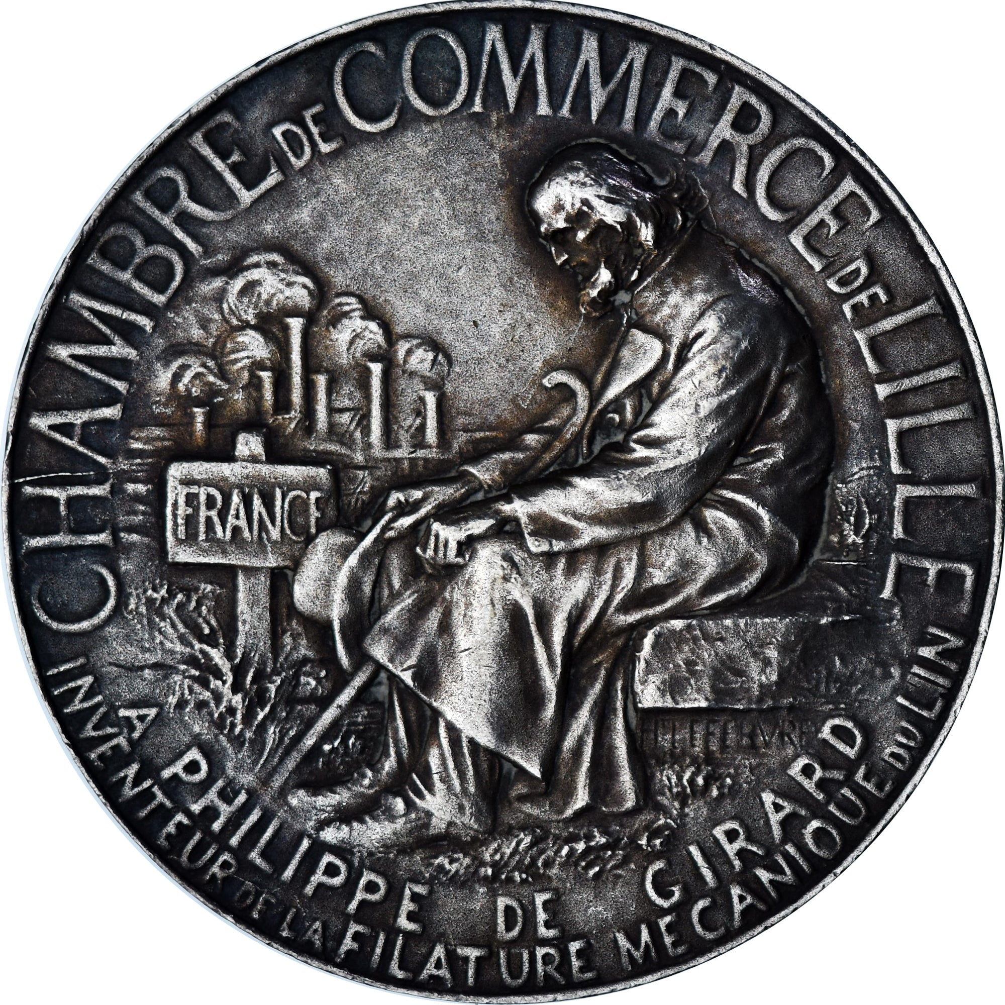 France, Médaille, Chambre de Commerce de Lille, Business & industry, Lefebvre