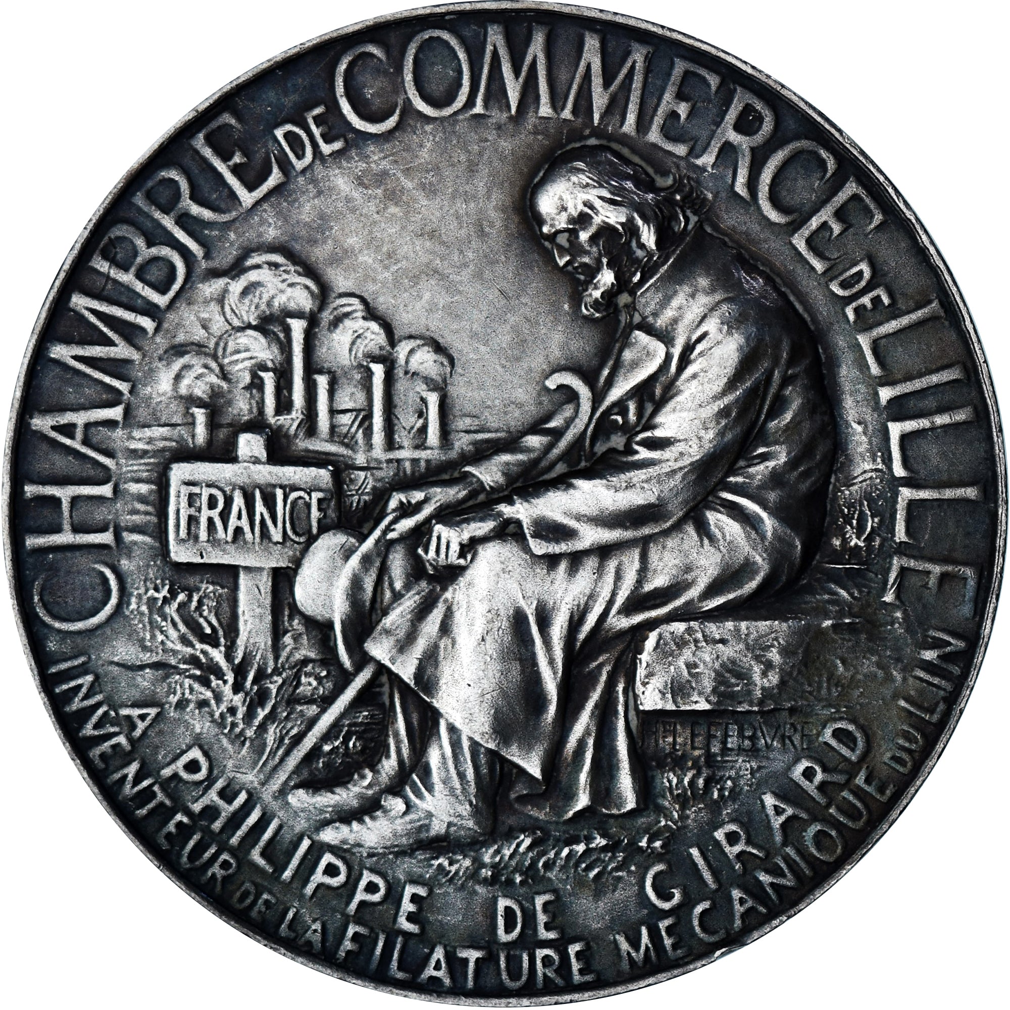 France, Médaille, Chambre de Commerce de Lille, Business & industry, Lefebvre