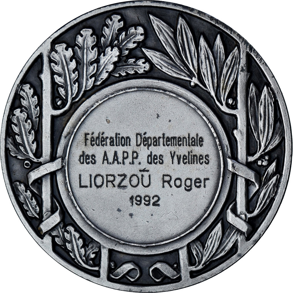Francja, medal, Fédération Départementale des A.A.P.P des Yvelines, 1992
