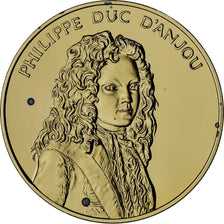 França, medalha, Philippe Duc d'Anjou, La France du Roi Soleil, MS(64), Vermeil