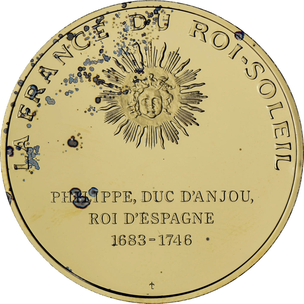 França, medalha, Philippe Duc d'Anjou, La France du Roi Soleil, MS(64), Vermeil