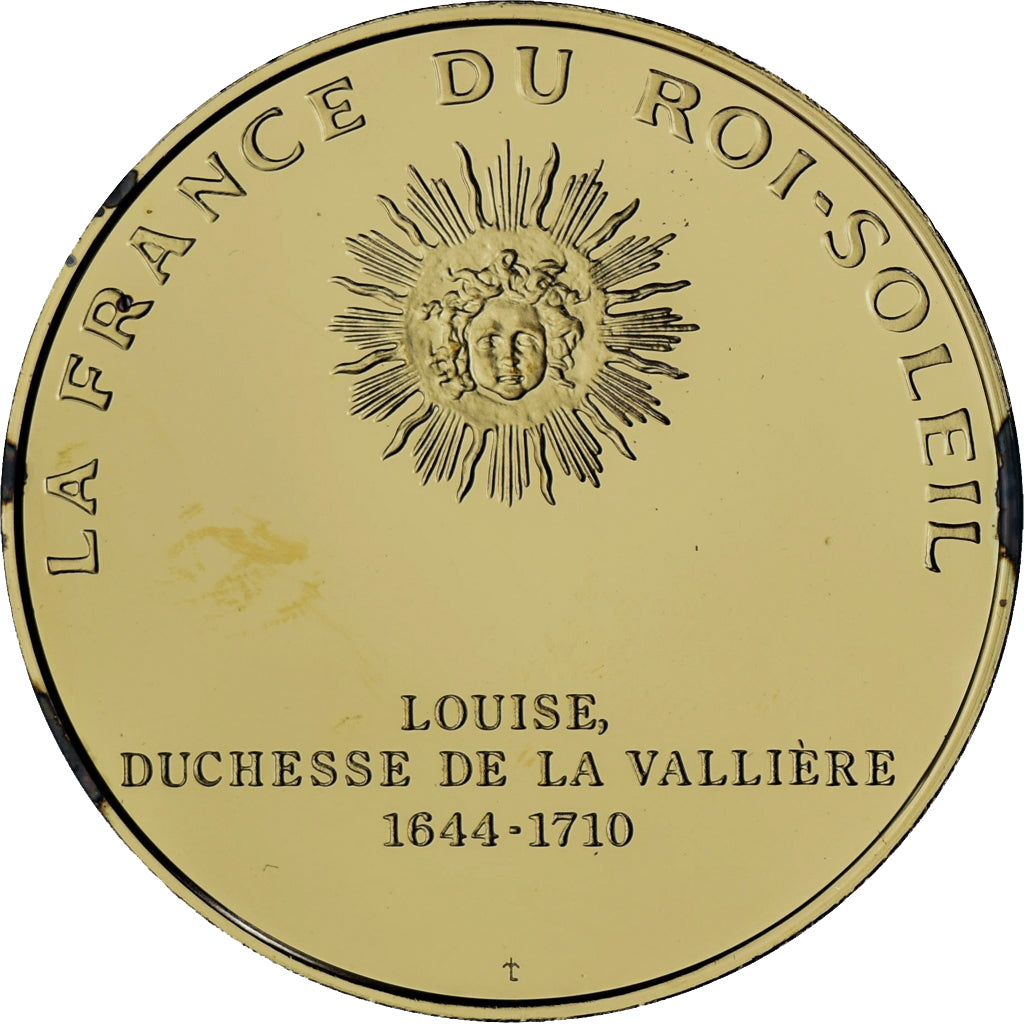 France, Medal, Louise de la Valliere, La France du Roi Soleil, MS(64), Vermeil