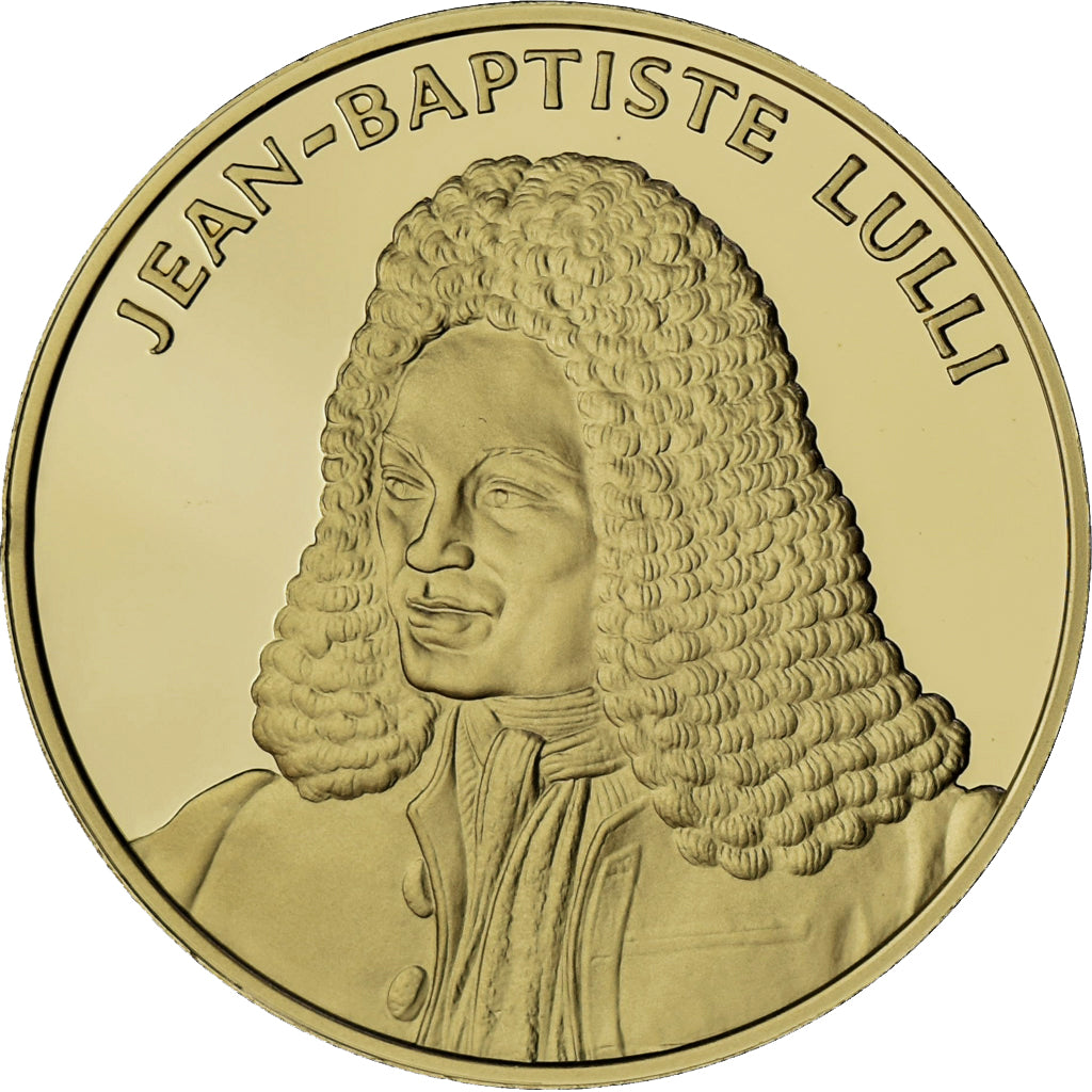 France, Medal, Jean-Baptiste Lulli, La France du Roi Soleil, MS(64), Vermeil