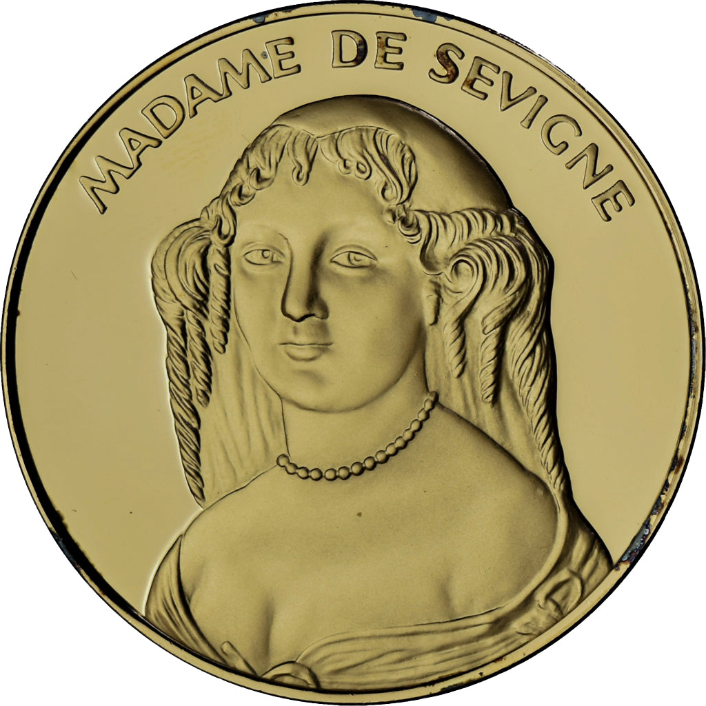 France, Medal, Madame de Sévigné., La France du Roi Soleil, MS(64), Vermeil