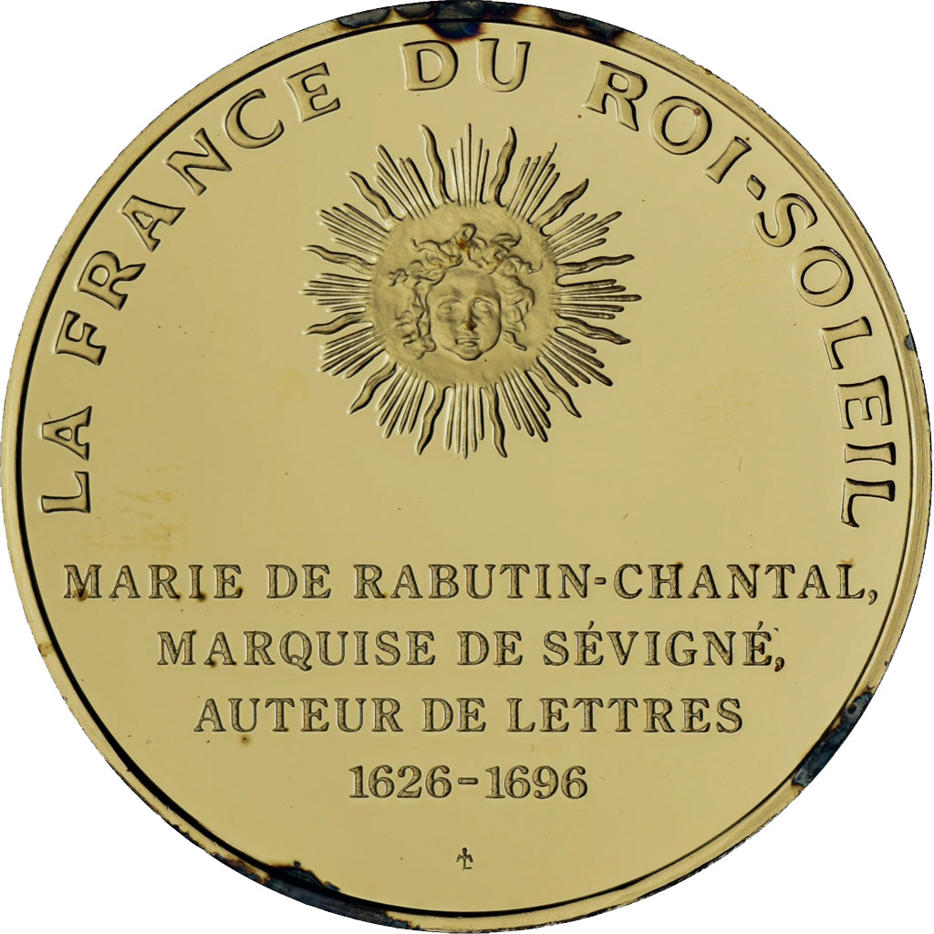 France, Medal, Madame de Sévigné., La France du Roi Soleil, MS(64), Vermeil