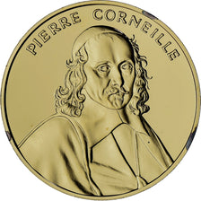 França, medalha, Pierre Corneille, La France du Roi Soleil, MS(64), Vermeil