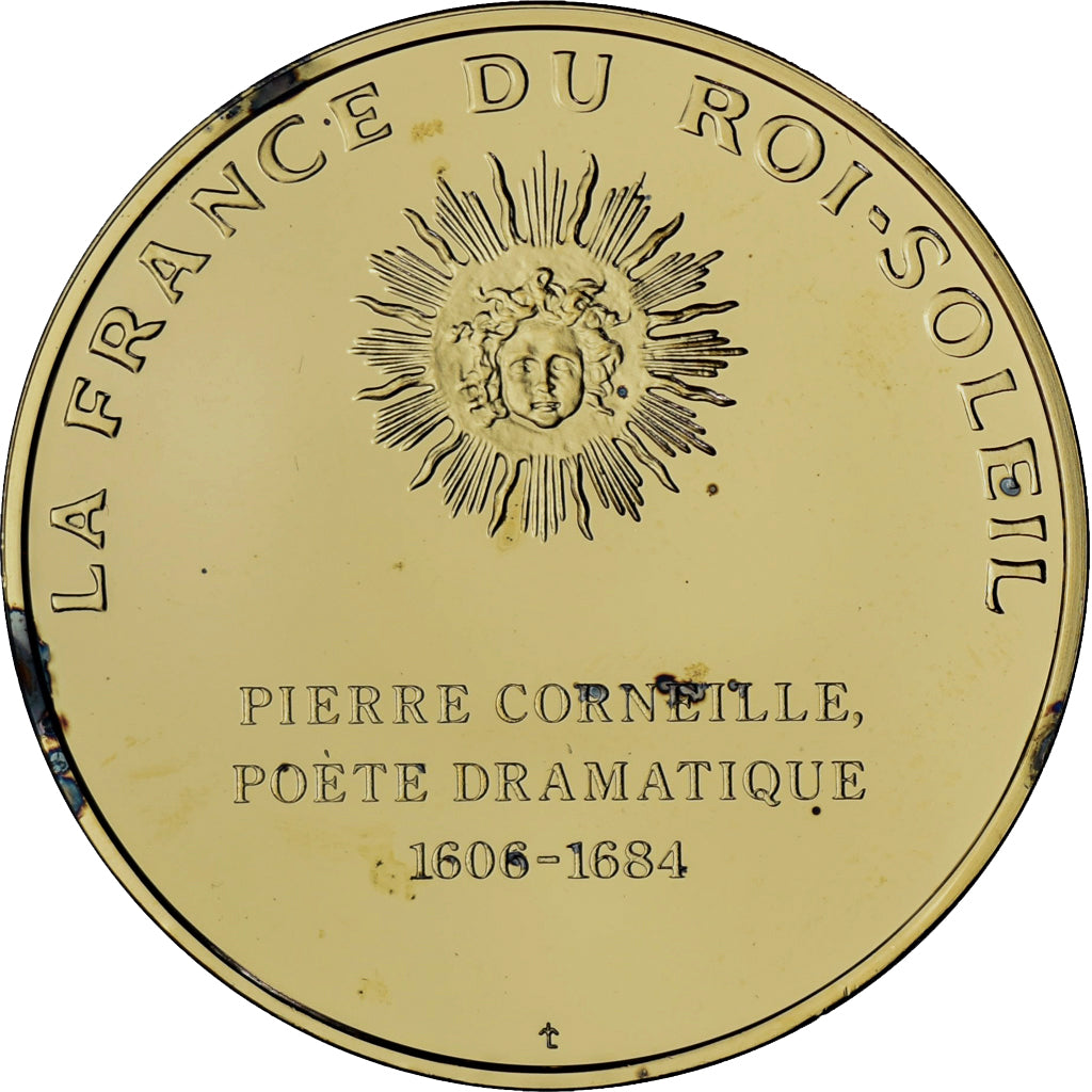 França, medalha, Pierre Corneille, La France du Roi Soleil, MS(64), Vermeil