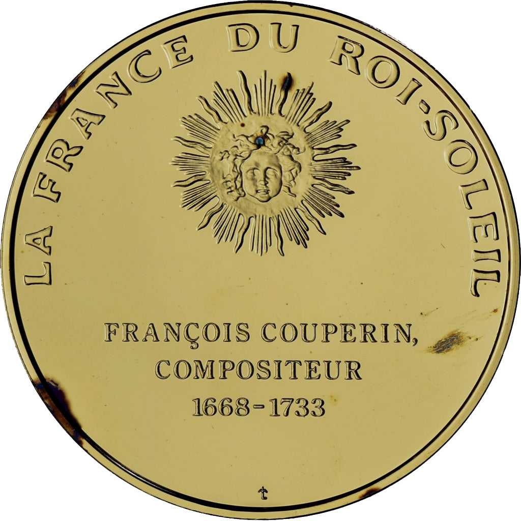 Frankrijk, Medaille, Couperin, La France du Roi Soleil, UNC, Vermeil