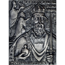 France, Médaille, Charlemagne Couronné à Rome (An 800), 1973, Quérolle