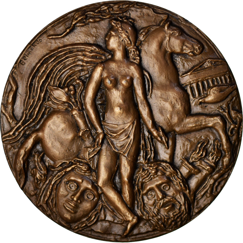 Frankreich, Medaille, Jean-Louis Barrault, Cinéma, Belmondo, STGL, Bronze