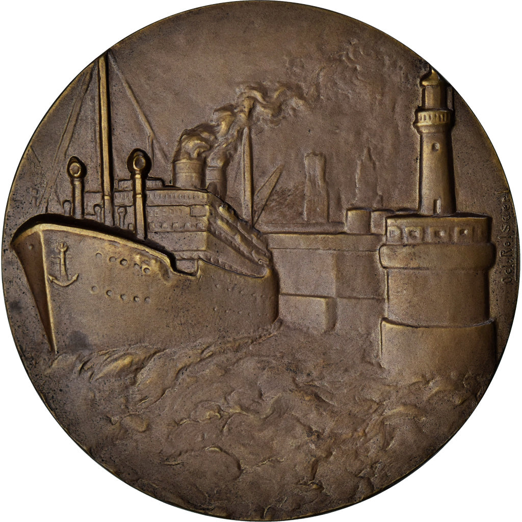 Belgien, Medaille, Bruges, Shipping, 1954, Rolsaerl, UNZ, Bronze