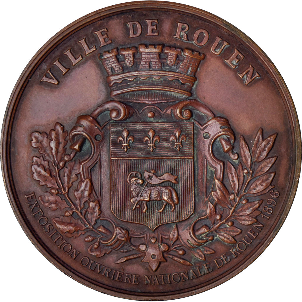 Francja, medal, Exposition ouvrière nationale de Rouen 1896, 1896, Trotin