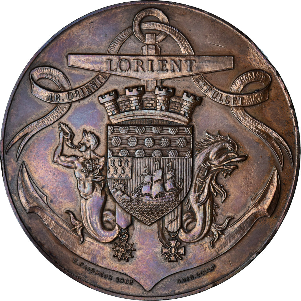 France, Médaille, Lorient, Shipping, Gaigneux, TTB+, Bronze