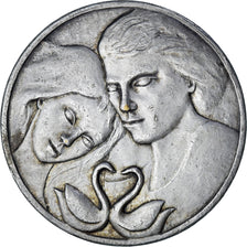 France, Medal, Médaille de mariage, EF(40-45), Silvered bronze