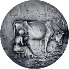France, Medal, Union Laitière de l'Eure, Agriculture, 1934, MS(63), Silvered