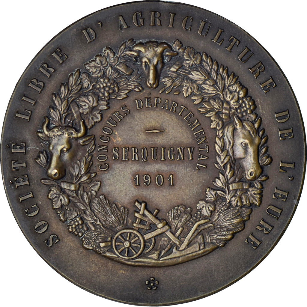 Frankreich, Medaille, Olivier de Serres, Concours d'Agriculture de Serquigny