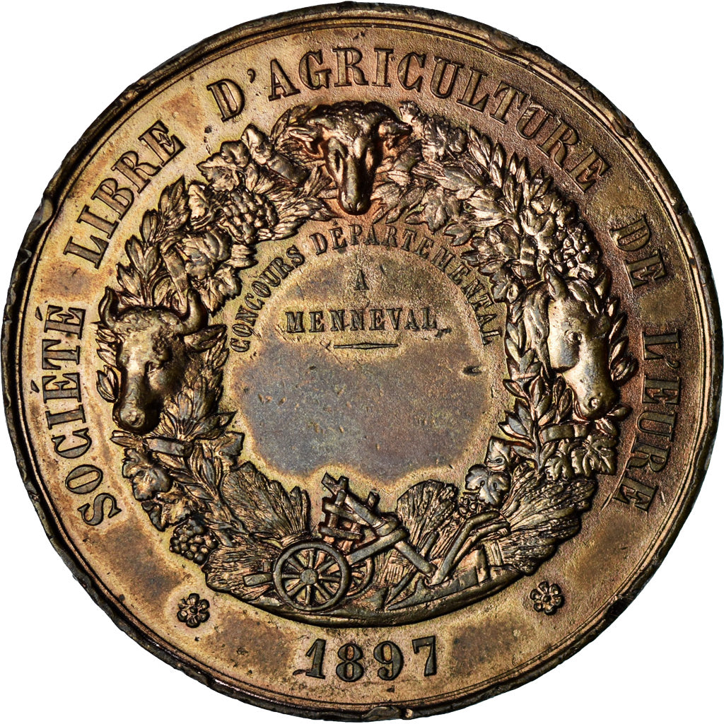 Frankreich, Medaille, Olivier de Serres, Société d'Agriculture de l'Eure