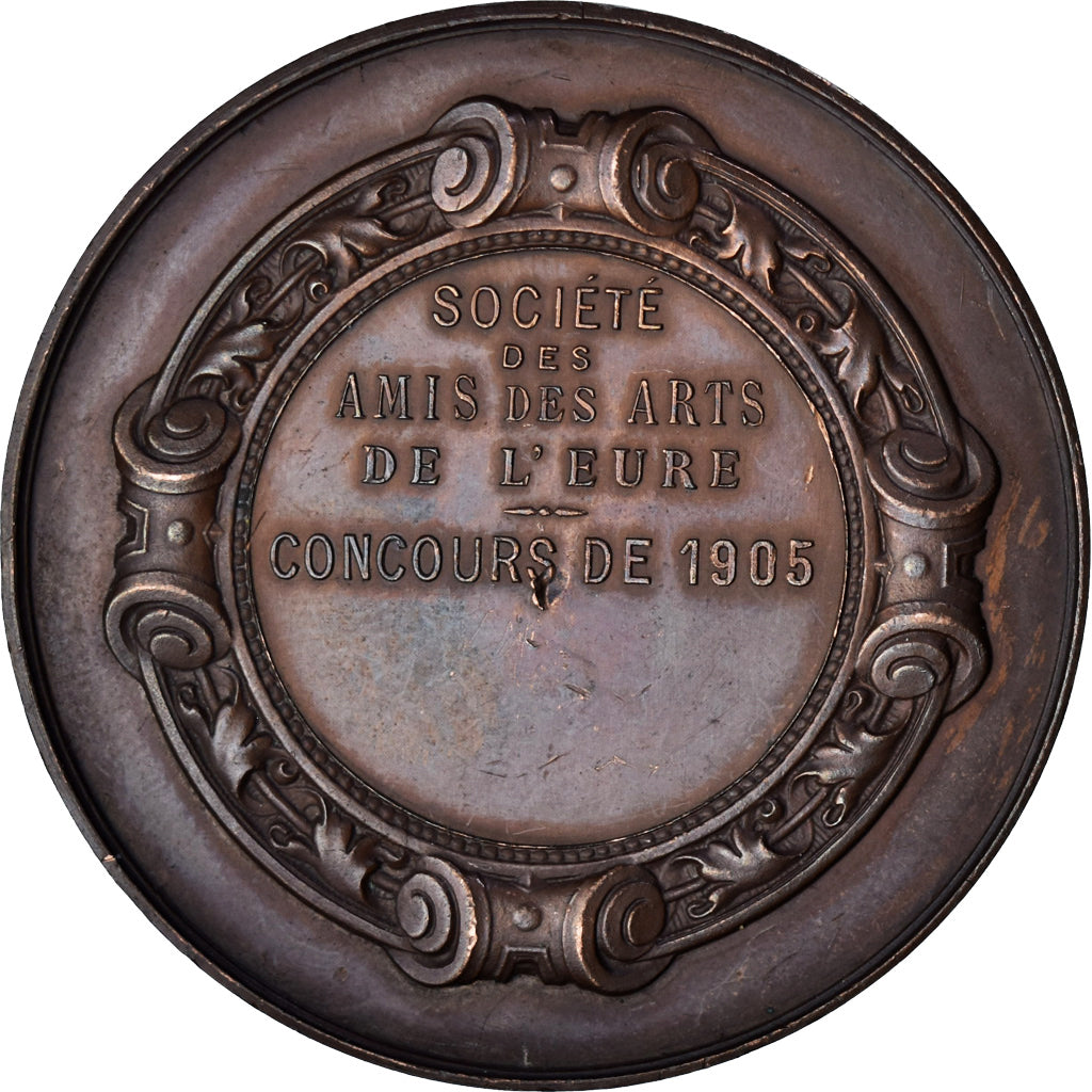 França, medalha, Société des Amis des Arts de l'Eure, 1905, Vernon
