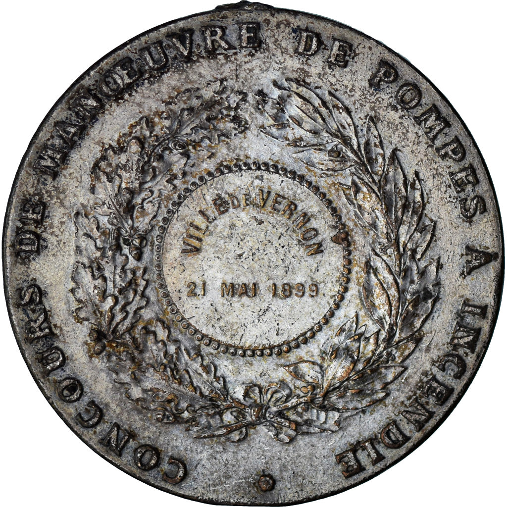 Frankreich, Medaille, Concours de Manoeuvre de Pompes à Incendie, Vernon, 1899