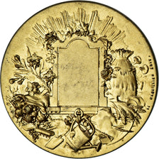 Frankreich, Medaille, Horticulture, Jardins, Rivet, SS+, Gilt Bronze
