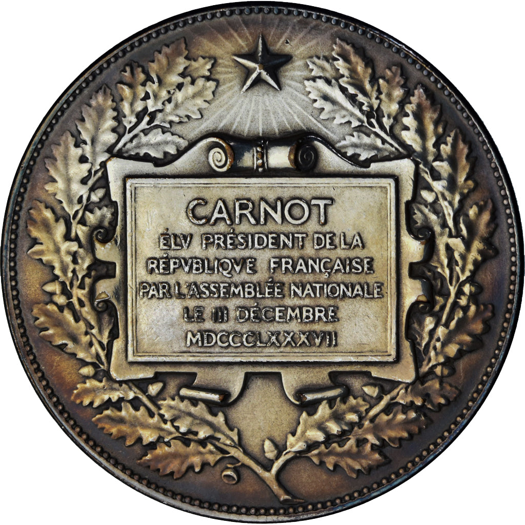 Francja, medal, Sadi Carnot Président de la République, Politics, 1887