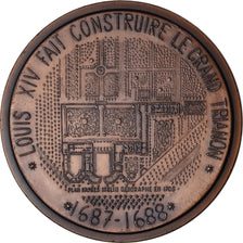 France, Médaille, Jules Hardouin Mansart, Architecte, 1983, Villeneuve, SUP