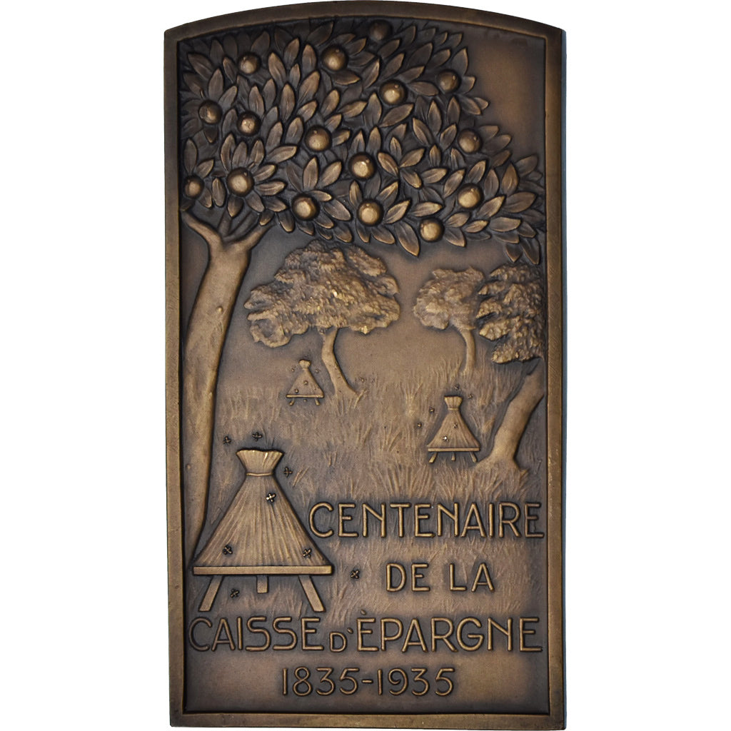 Frankrijk, Medaille, Centenaire de la Caisse d'Epargne d'Evreux, Bank, 1935