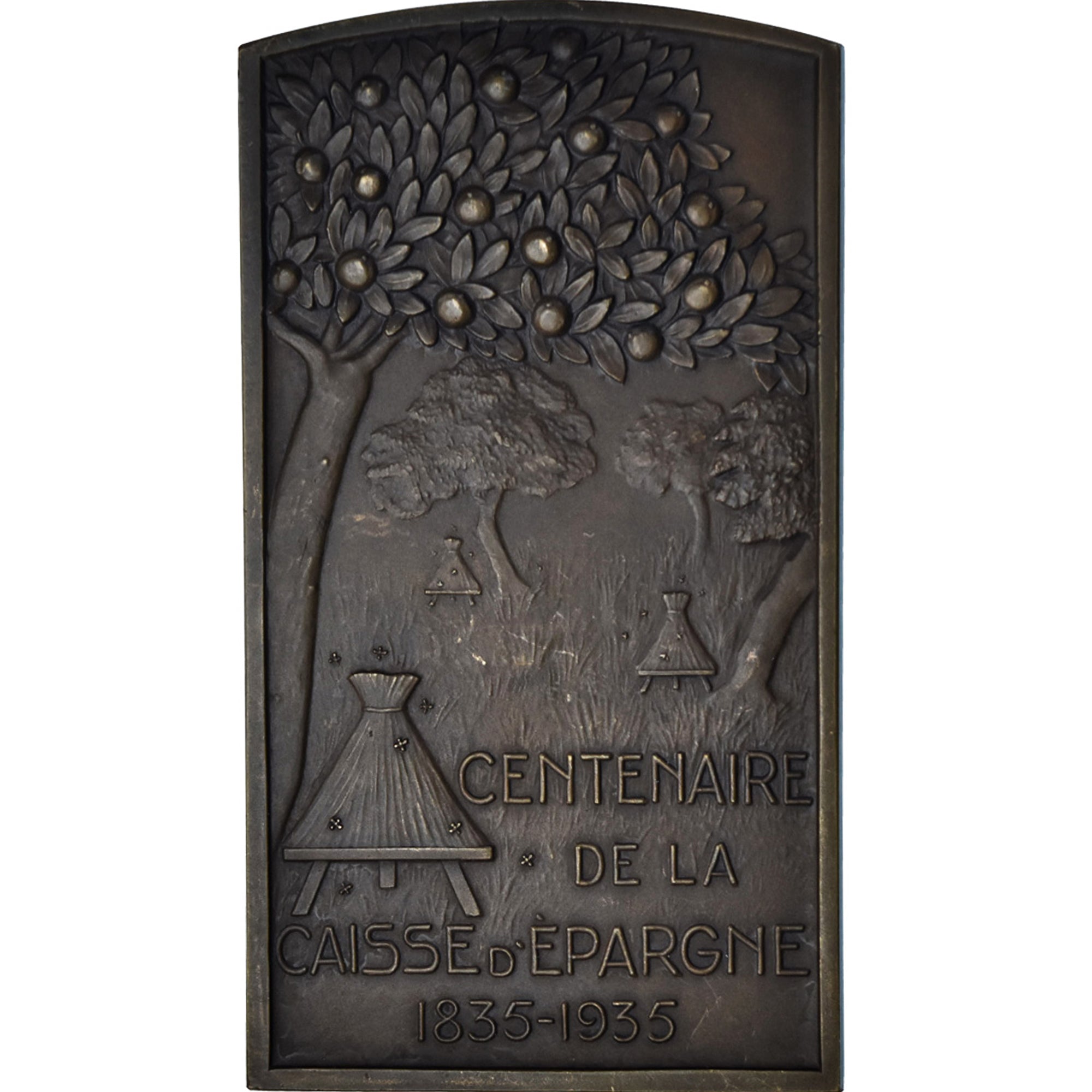 Frankrijk, Medaille, Centenaire de la Caisse d'Epargne d'Evreux, Bank, 1935