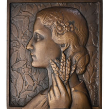 France, Medal, Offert par P.Hervieu, Conseiller Général, Agriculture, Morlon