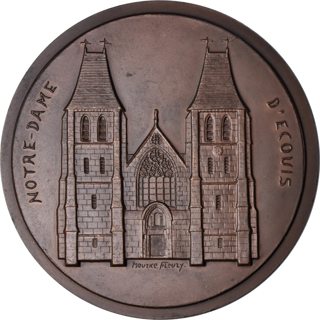 France, Médaille, Enguerrand de Marigny, Notre Dame d'Ecouis, 1987, Fleury