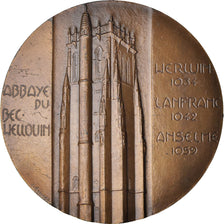 Francia, medalla, Abbaye du Bec Wellouin, 1980, Bronce, Emmel, EBC