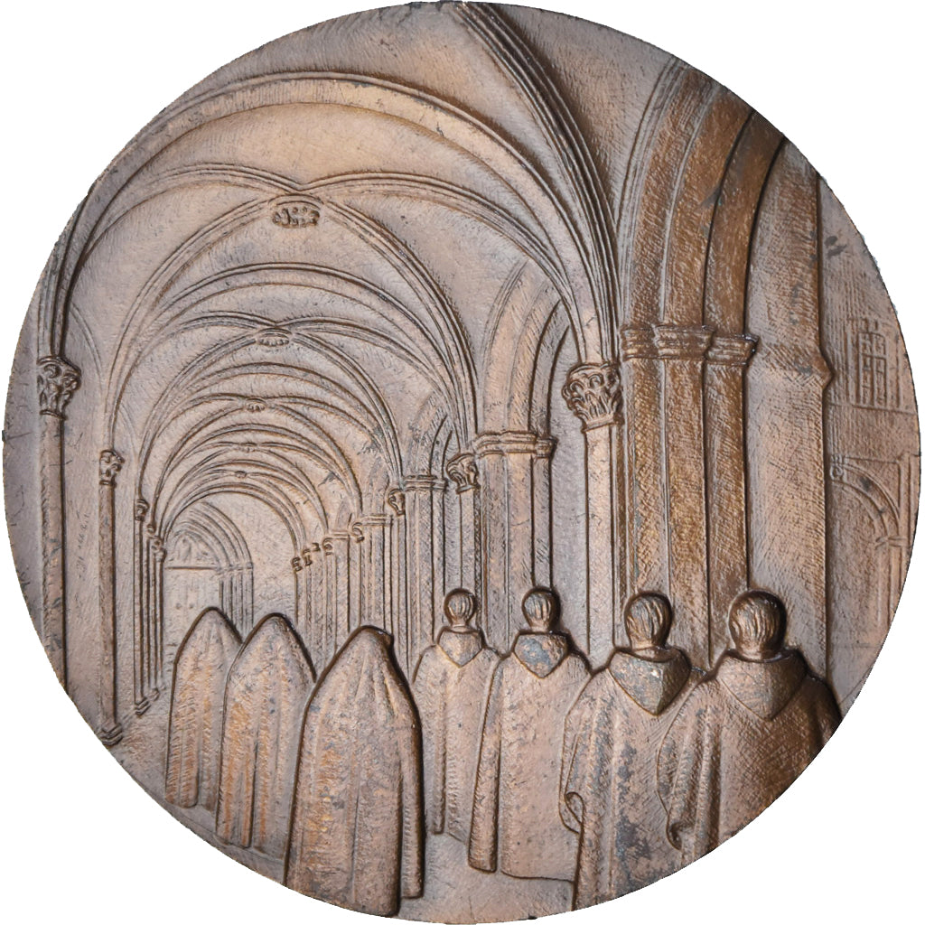 Francia, medalla, Abbaye du Bec Wellouin, 1980, Bronce, Emmel, EBC