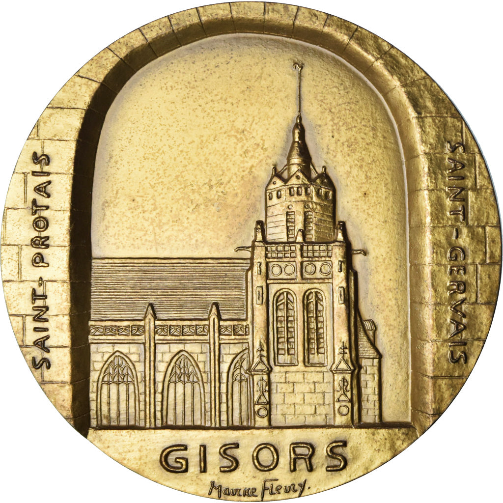 Francia, medalla, Église Saint-Gervais-Saint-Protais, Gisors, Patrimoine