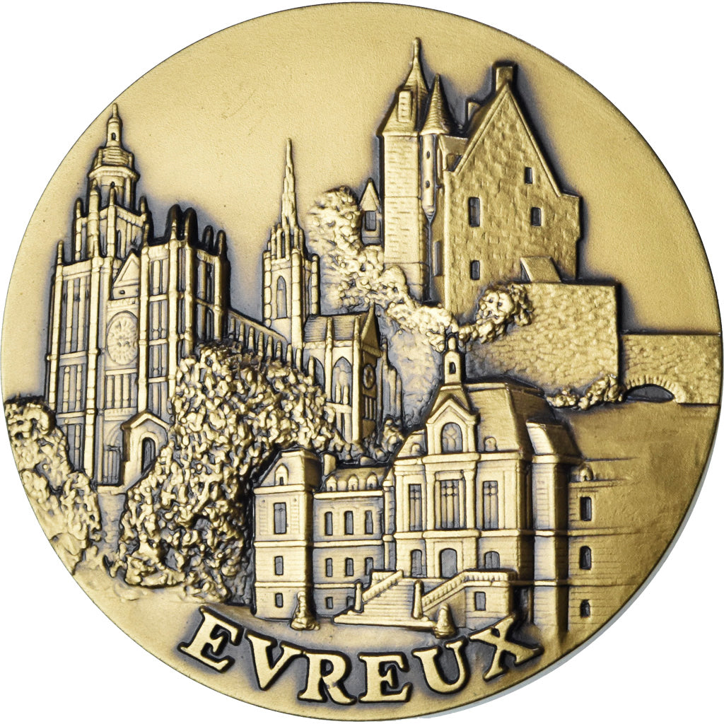 Francja, medal, Journée du Timbre, Evreux, 1994, MS(63), Brązowy