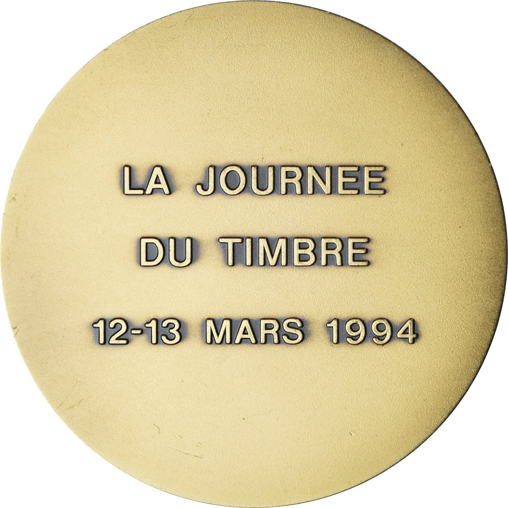 Francja, medal, Journée du Timbre, Evreux, 1994, MS(63), Brązowy