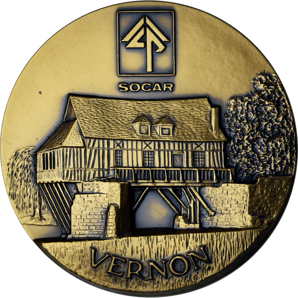 Frankreich, Medaille, Inauguration de la Cartonnerie de Vernon, 1988, Pichard