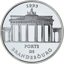 Moneta, Francia, Porte de Brandebourg, 100 Francs-15 Ecus, 1993, BE, FDC