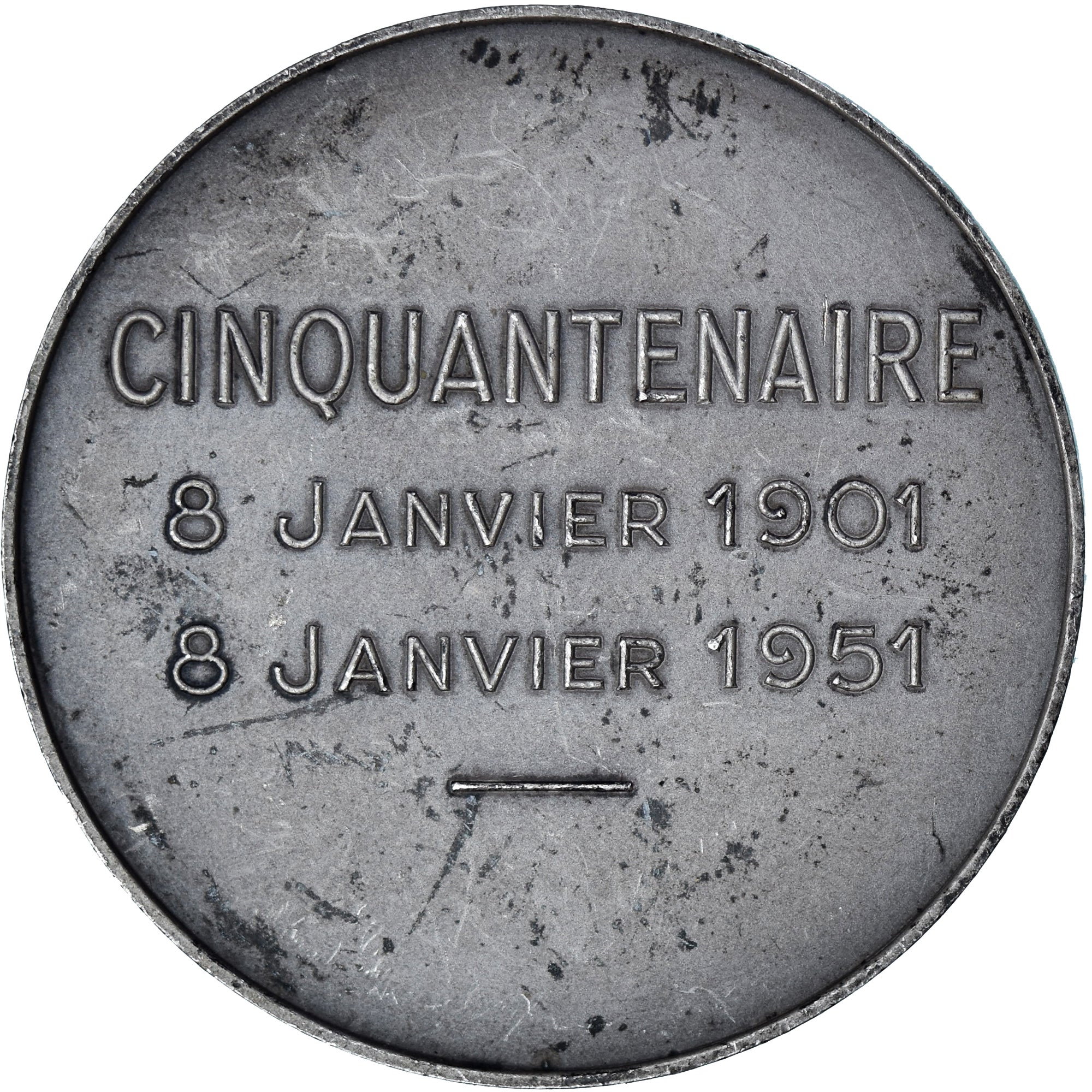Francia, medalla, Cinquantenaire de la Chambre de Commerce de Poitiers, 1951