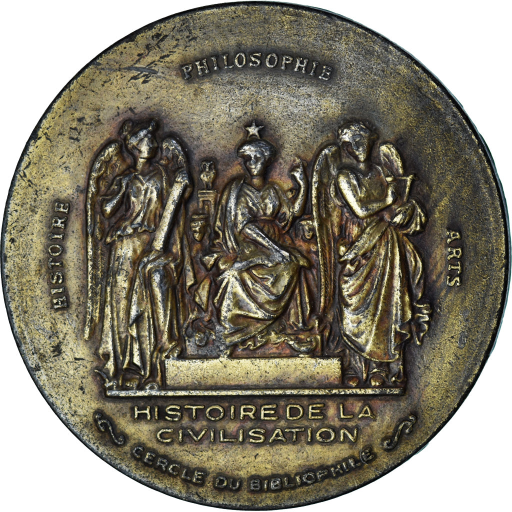 Frankreich, Medaille, Cercle du Bibliophile, Histoire de la Civilisation, SS