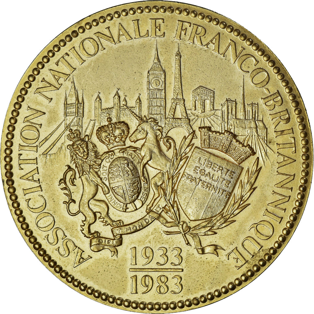 France, Medal, Cinquantenaire de l'Association Nationale Franco-Britannique