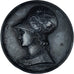 France, Medal, Déesse Minerve Casquée, Desaide, MS(60-62), Silver Plated